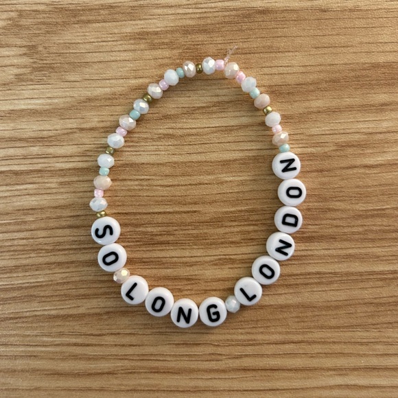 Taylor Swift Jewelry - Taylor swift So Long London tortured poets department  beaded bracelet